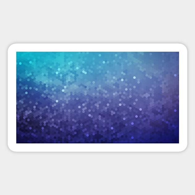 Gradient Hexagons Sticker by Abstractionism